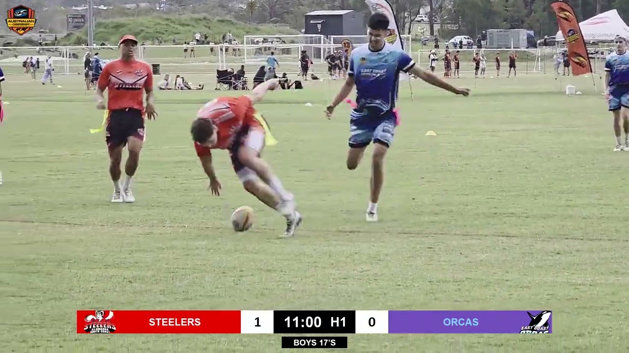 Oztag Junior Nationals 2025 -  17 Boys Round 3 - Illawarra Steelers Vs Orcas