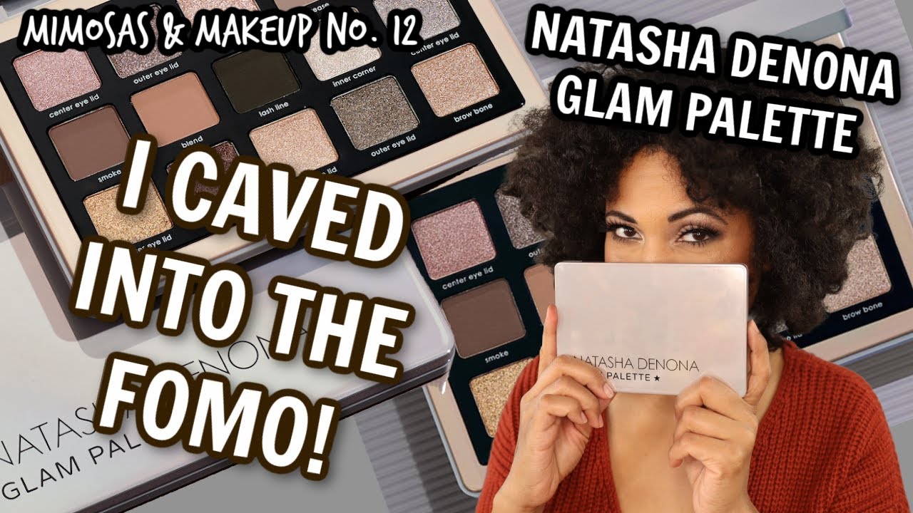 CAVING INTO MY FOMO! Natasha Denona Glam Palette! Swatches & Comparisons! Mimosas & Makeup #12