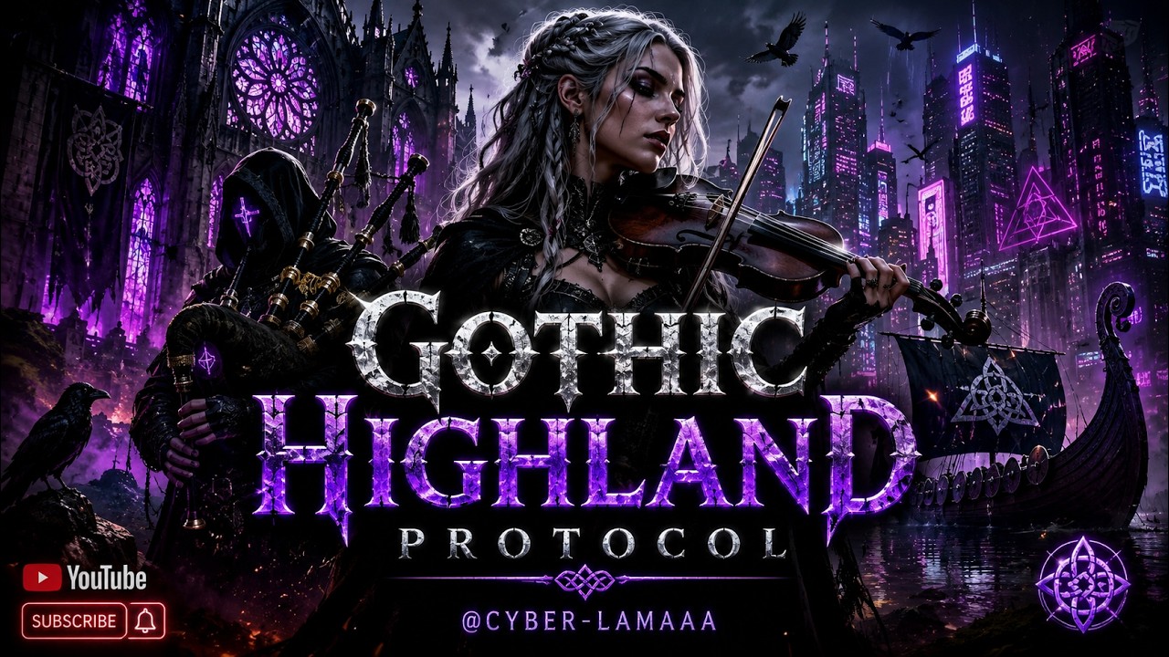 GOTHIC HIGHLAND PROTOCOL ⚔️ Gothic Cyber Rave | Epic Violin, Cello & Bagpipes | Dark Techno Music