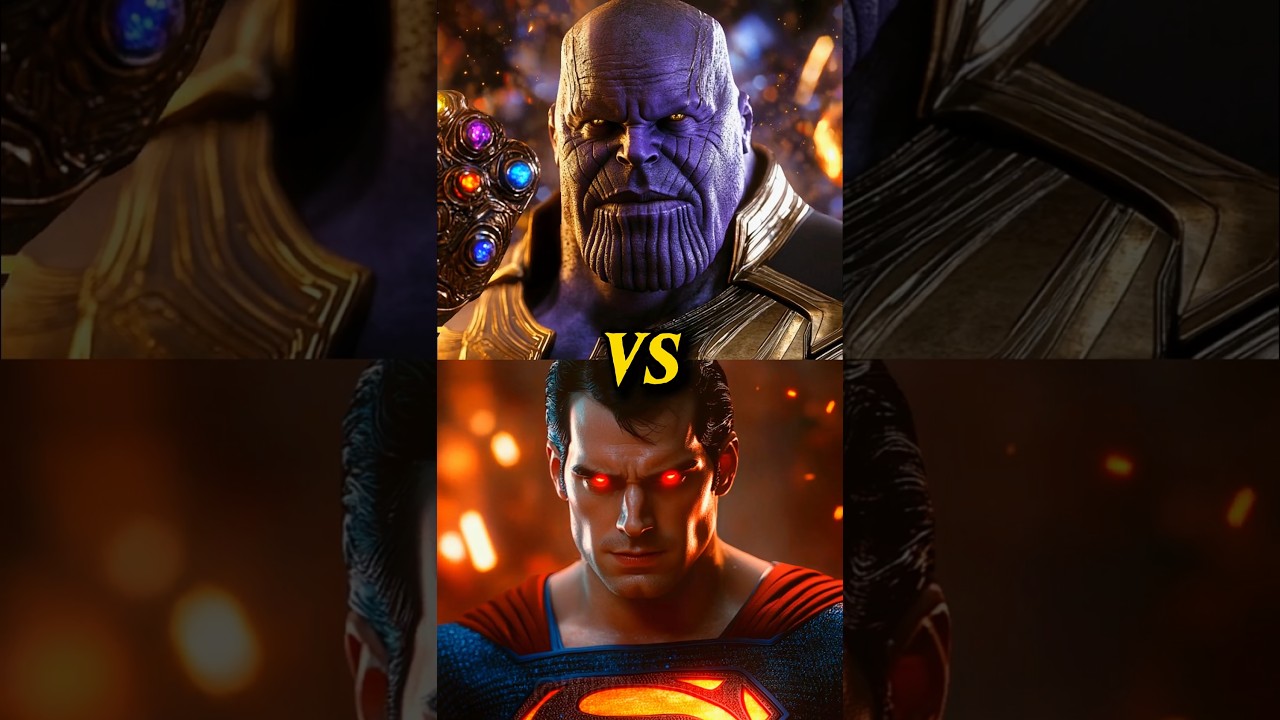 SUPERMAN vs DC Marvel Superheroes (Thor, Shazam, Hulk, Thanos, Darkseid, Dr Manhattan) #superman #dc