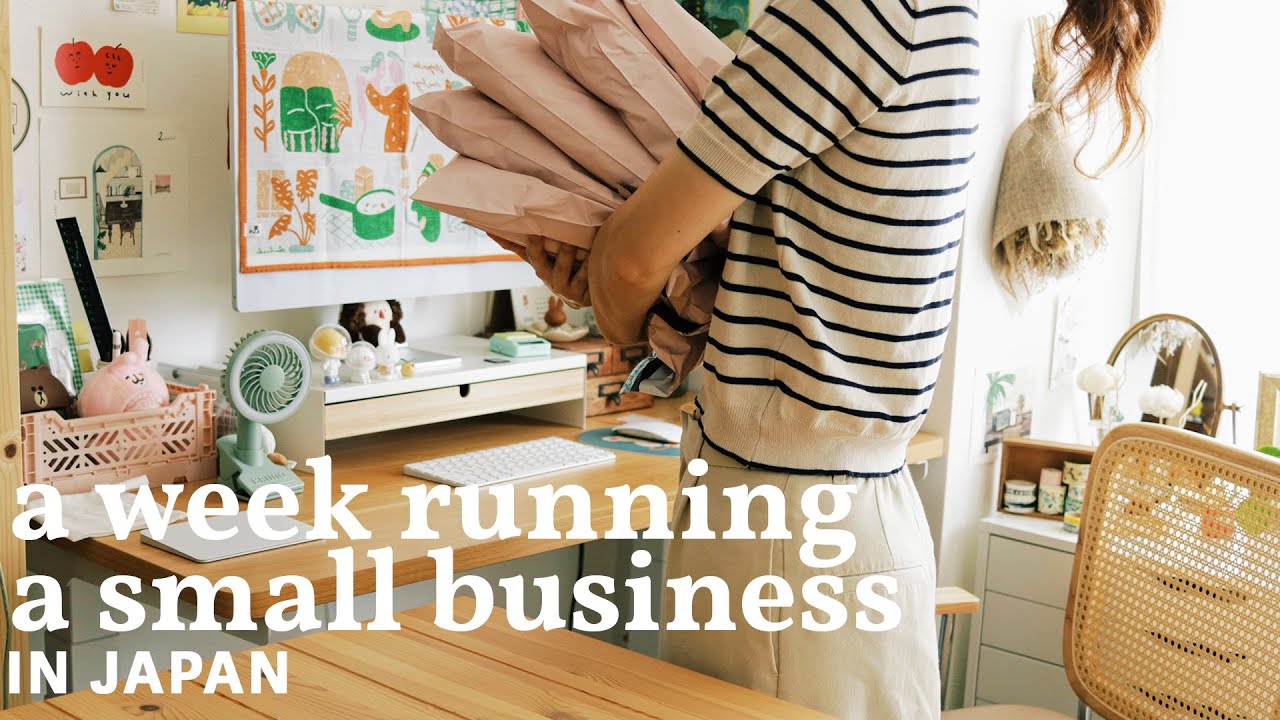 【Subtitle】a week running my small business in Japan | shop launch & packing orders