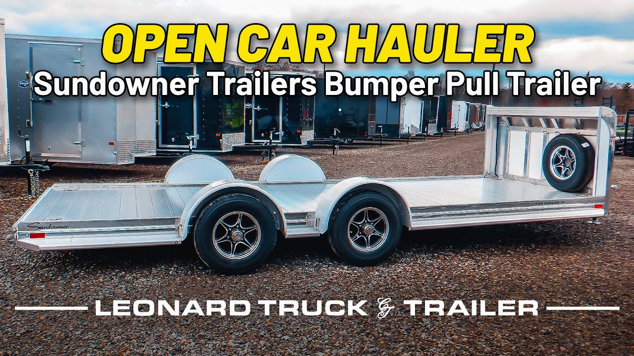 ALL ALUMINUM OPEN CAR HAULER - Sundowner Trailers Open BP Car Hauler
