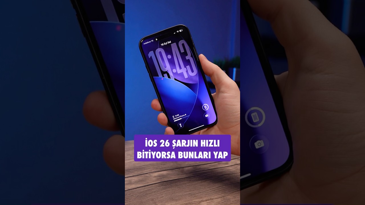 İOS 26 ŞARJ HIZLI BİTİYORSA İŞTE &Ccedil;&Ouml;Z&Uuml;M&Uuml;