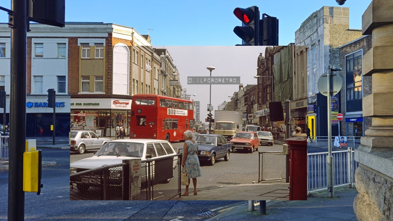 #078 Ilford Broadway, Sherrys & Burton 1983 v 2024