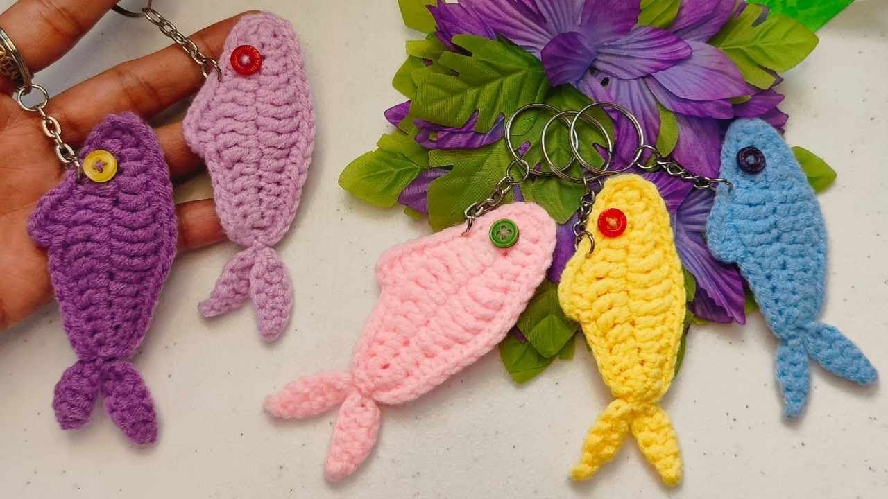 CROCHET FISH KEYCHAIN | HOW TO CROCHET FISH KEYCHAIN | EASY TUTORIAL FOR BEGINNERS