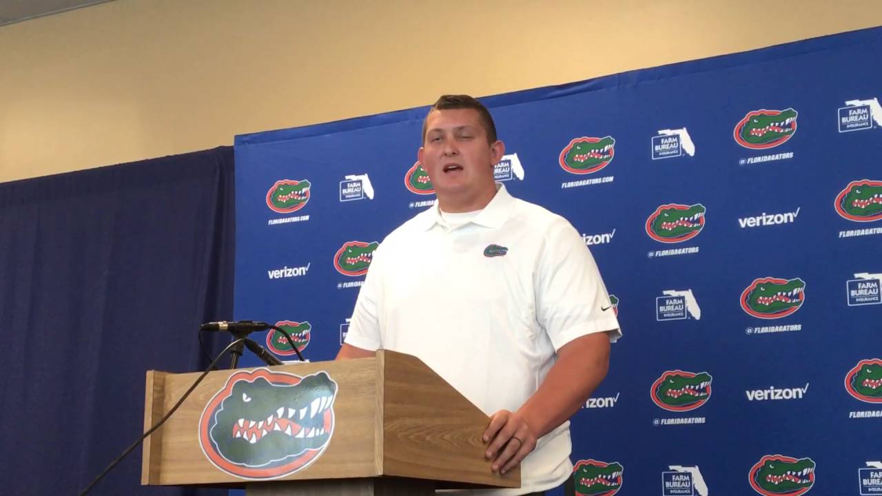 Florida center Cameron Dillard on the start of camp