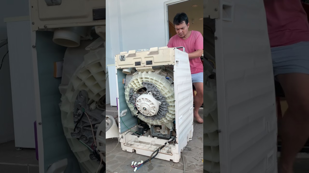 20/02/2023 tháo và vệ sinh máy giặt Panasonic VR 3500 part 4