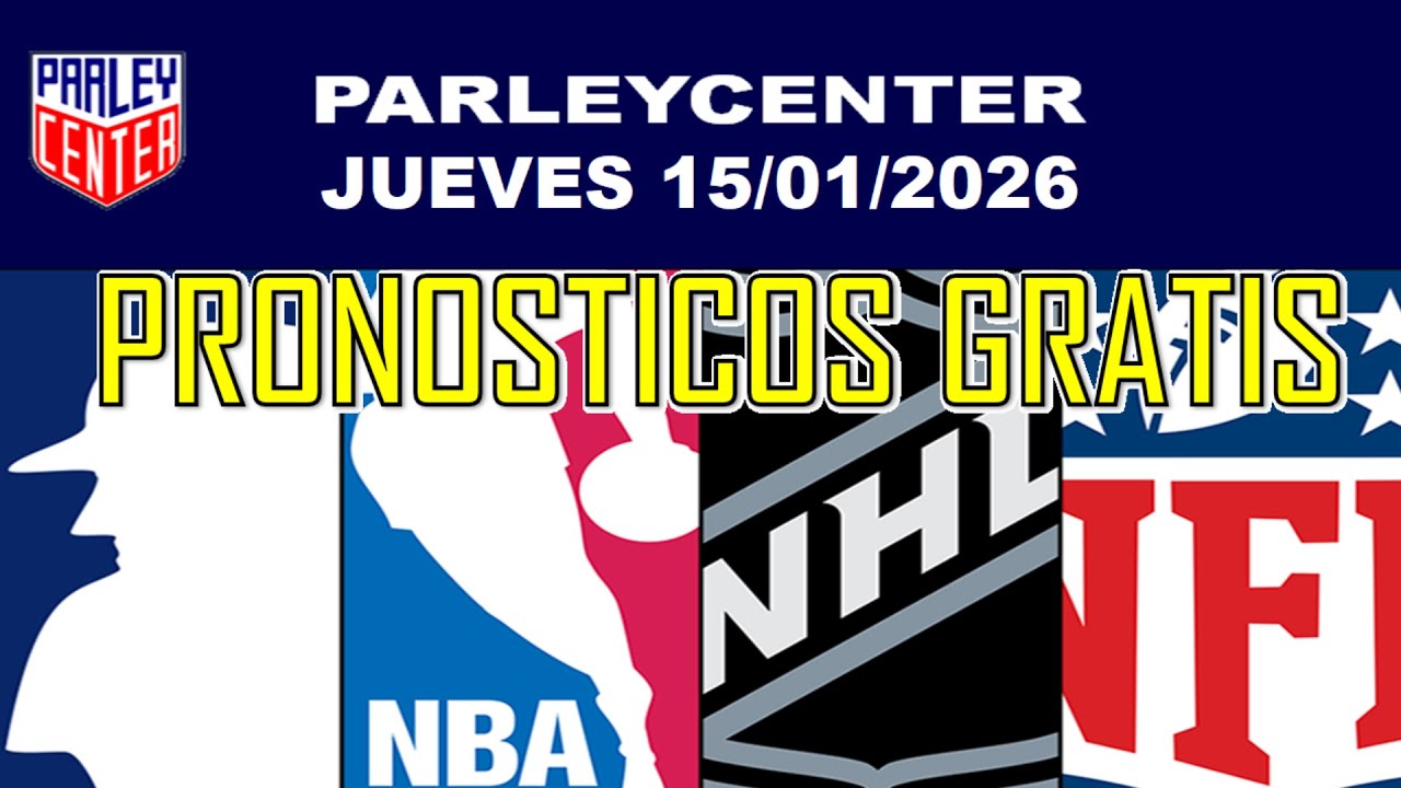 PRONOSTICOS  NFL, NHL Y NBA  PARA HOY LOGROS JUEVES 15/01/2026 🔥PARLEY GRATIS🔥