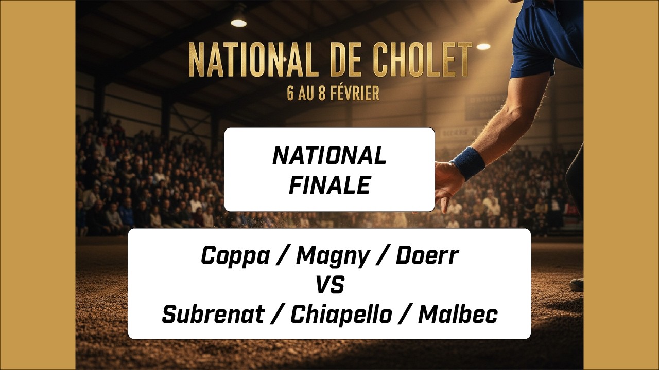 🏆 LA GRANDE FINALE | COPPA - DOERR vs SUBRENAT - Chiapello | National de Cholet 2026 (Match Complet)