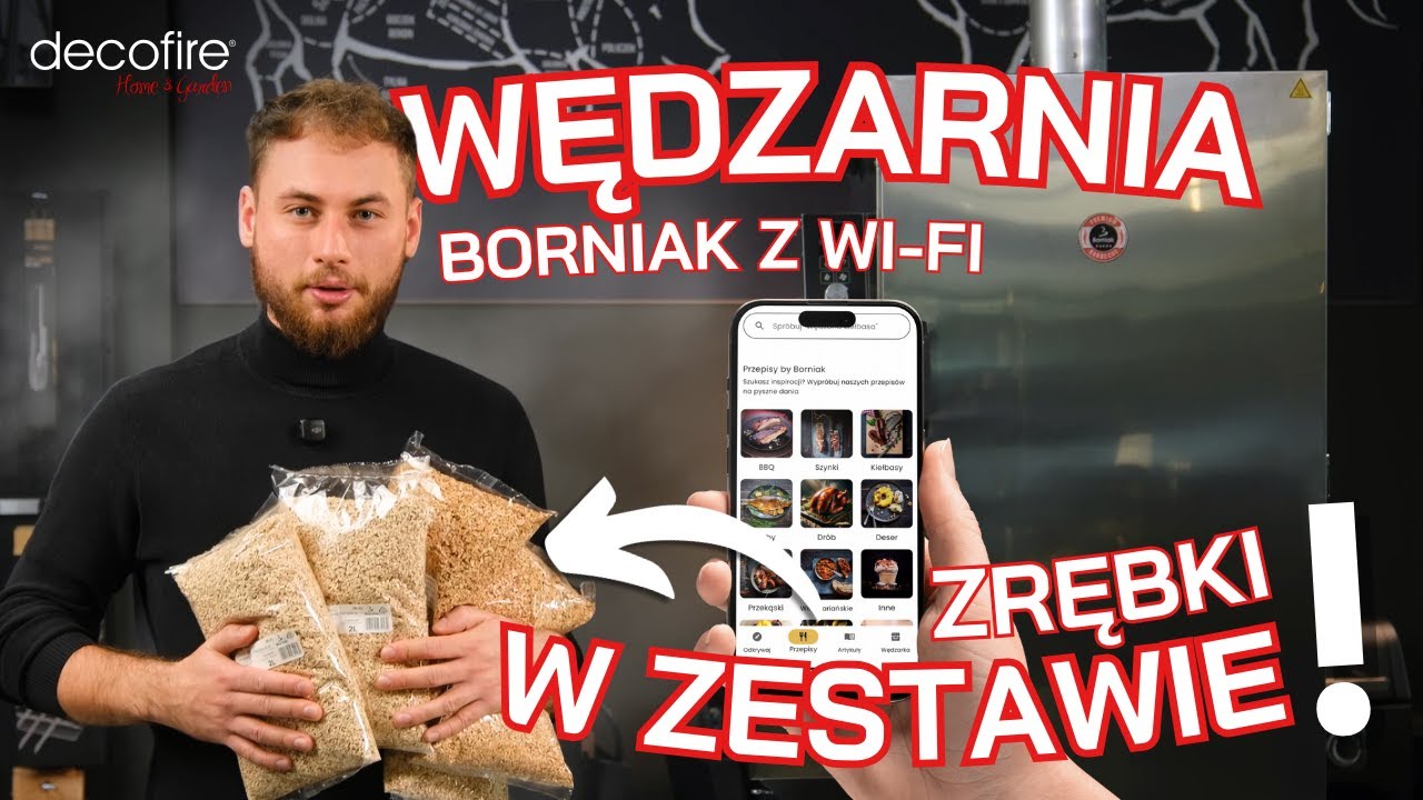 💨 NOWOŚĆ! Wędzarnia domowa Borniak 150 BBQ INOX Wi-Fi | DECOFIRE