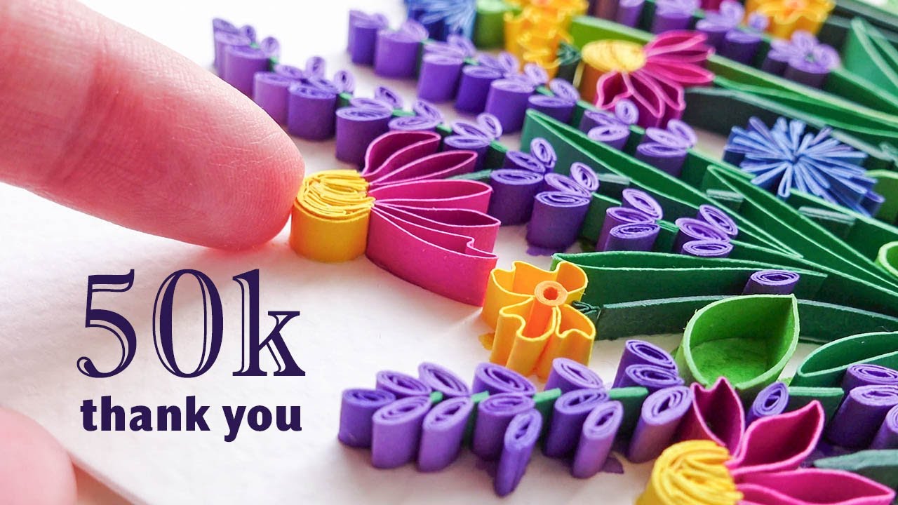 Making a paper quilling card 