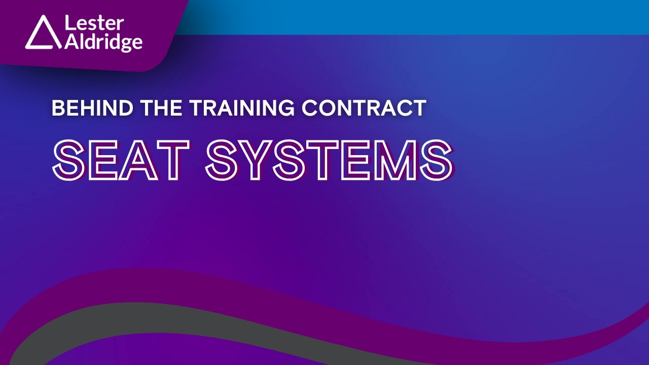 Behind The Training Contract   Seat Systems