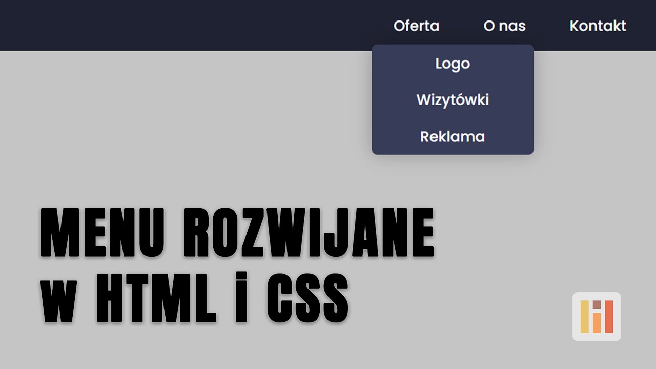 Jak zrobić menu rozwijane (dropdown menu) w HTML i CSS - Poradnik