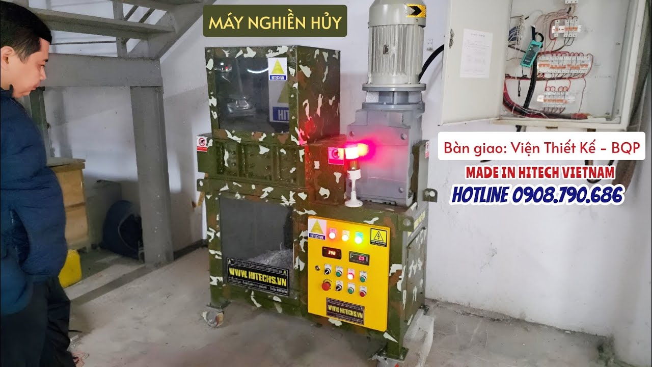 MÁY HỦY GIẤY TÀI LIỆU ĐẶC BIỆT- Bàn Giao Viện Thiết Kế- BQP, Hitechvn 0908790686