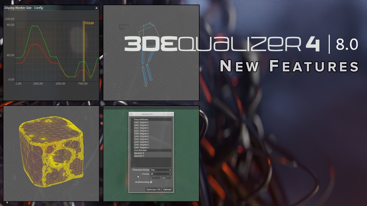 What's new in 3DEqualizer4 Release 8.0