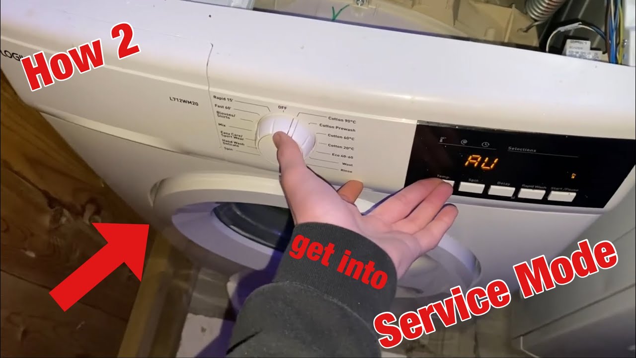 Logik L712WM20 washing machine || How to enter service mode