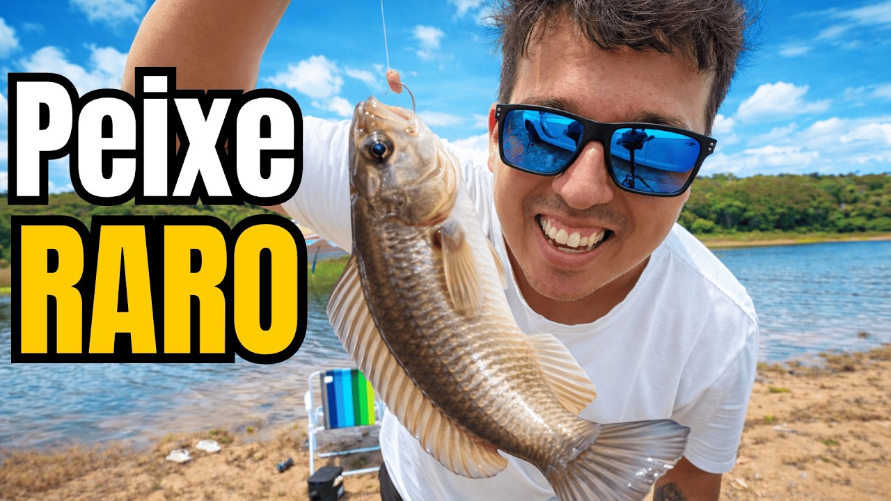 Pesquei um Peixe Raro e Preparei o Frito | Melhor Peixe que já Comi na Vida