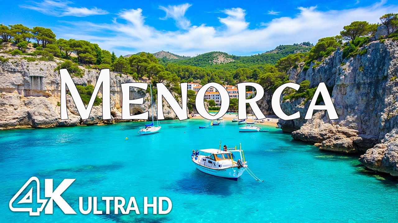 Menorca 4K &ndash; Pristine Beaches, Azure Bays & Mediterranean Island Paradise with relaxing Music
