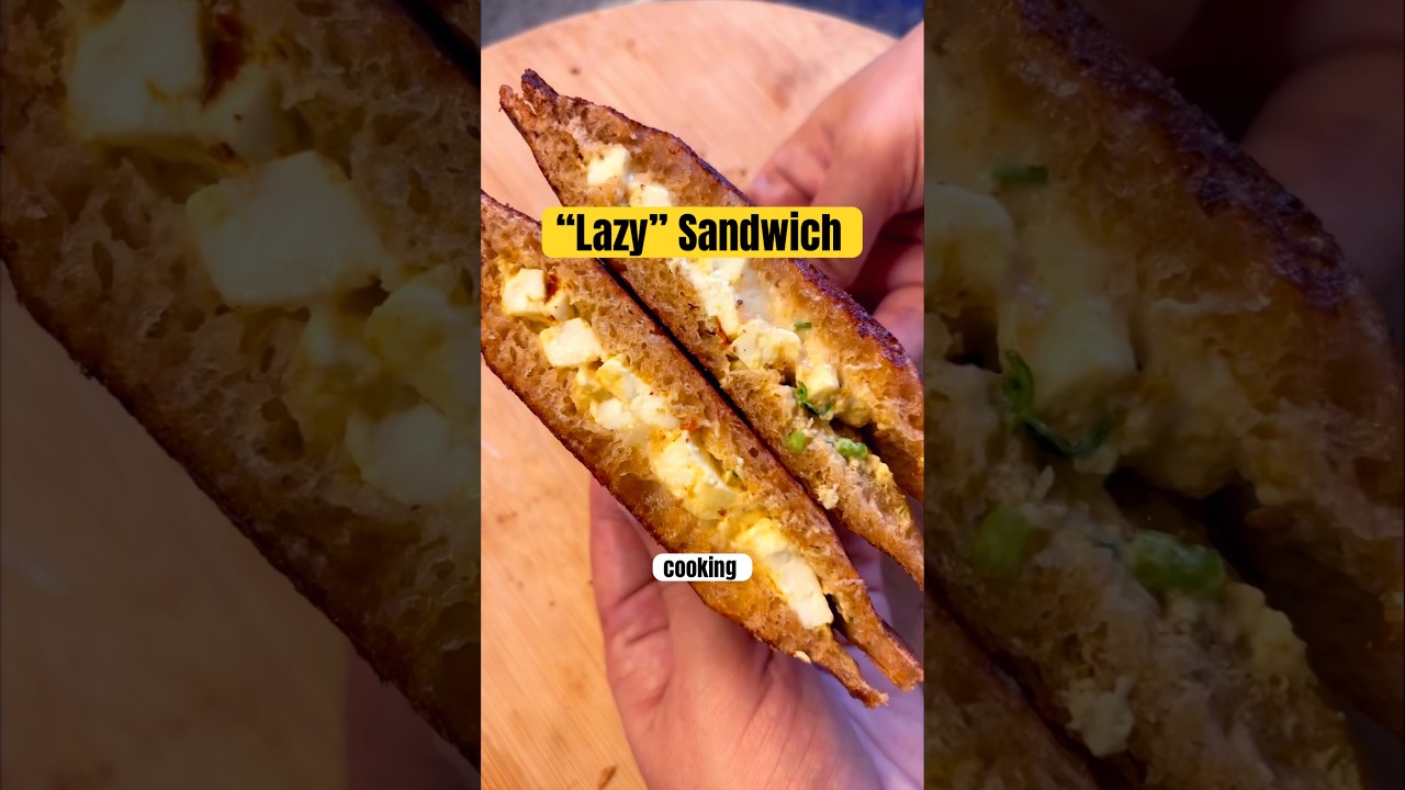 Богатый белком сэндвич с малайским паниром &mdash; менее 10 минут #paneerrecipe #sandwich #easyrecipe