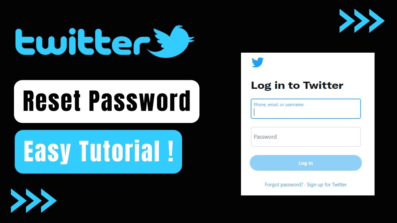 How To Reset Twitter Account !