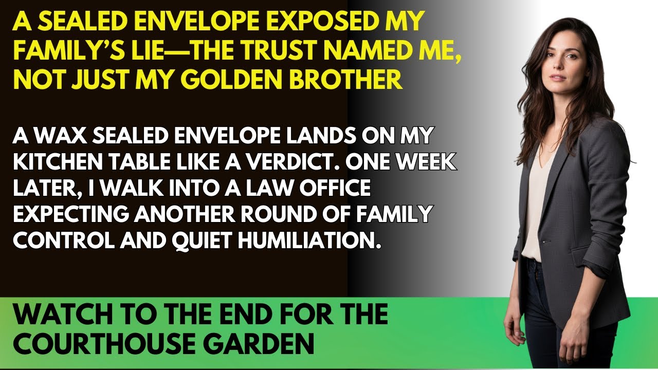 A Sealed Envelope Exposed My Family’s Lie—The Trust Named Me, Not Just My Golden Brother