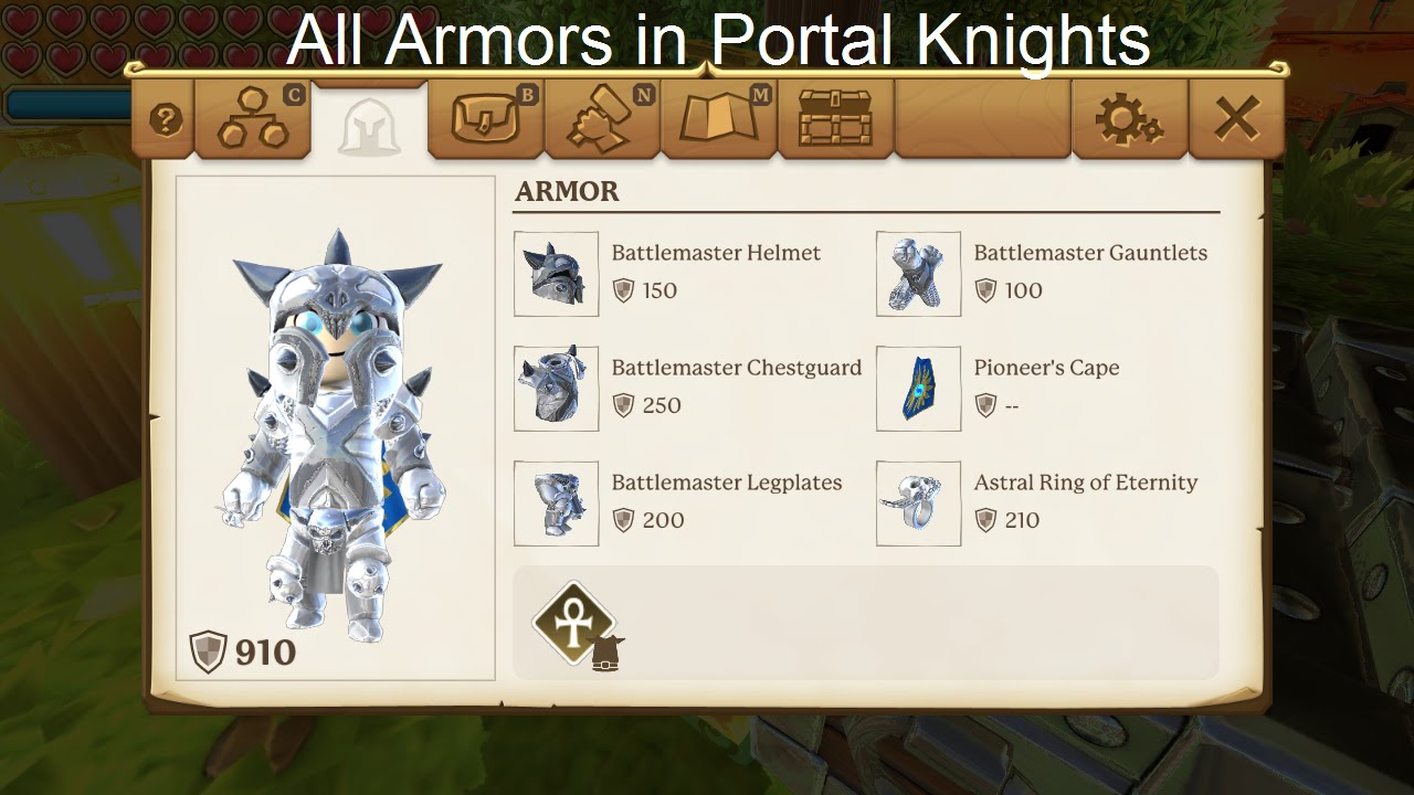 Portal Knights All Armors/ Todas as armaduras -  Portal Knights
