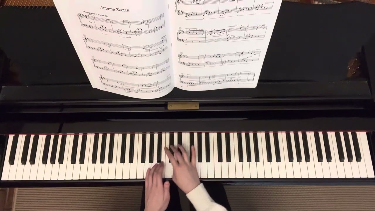 Autumn Sketch by William Gillock 🍂 | Lyric Preludes in Romantic Style