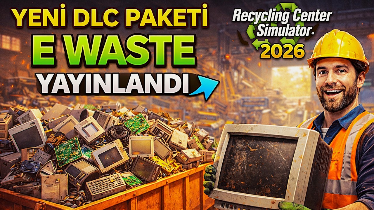 YENİ DLC PAKETİ E WASTE YAYINLANDI / Recycling Center Simulator Türkçe Oynanış 2026