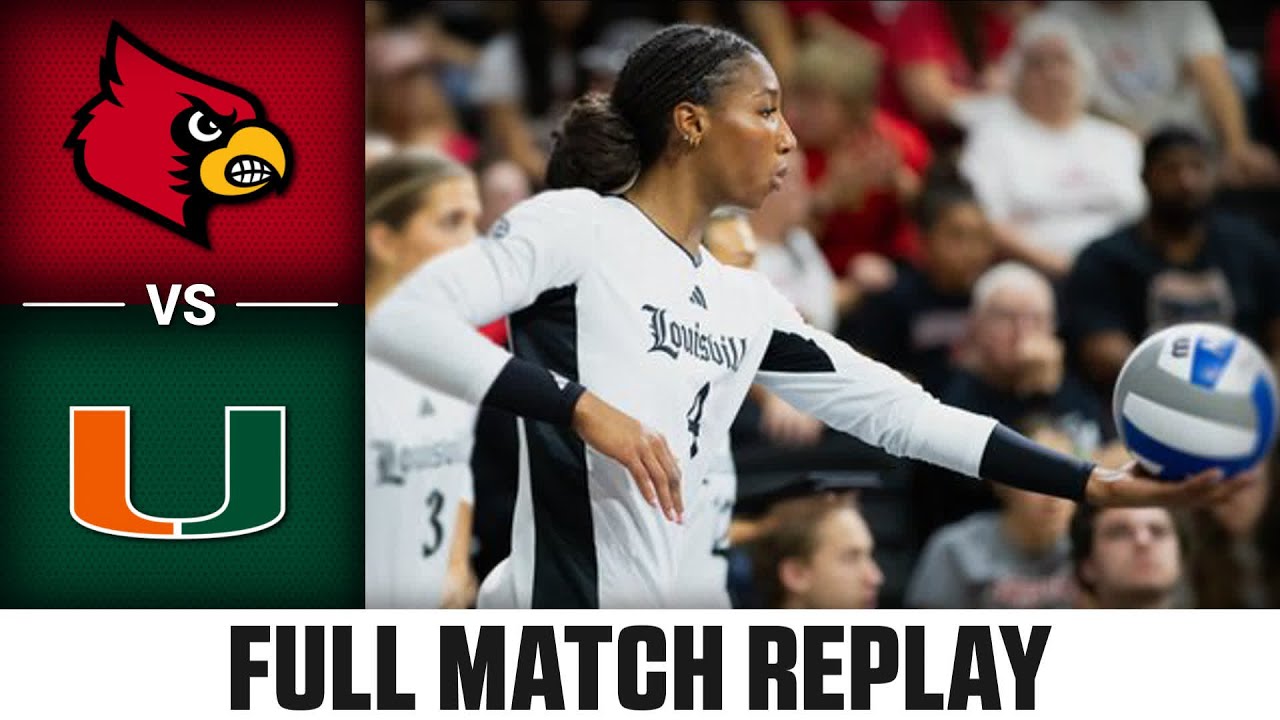 Louisville vs. Miami Full Match Replay | 2024 ACC Volleyball