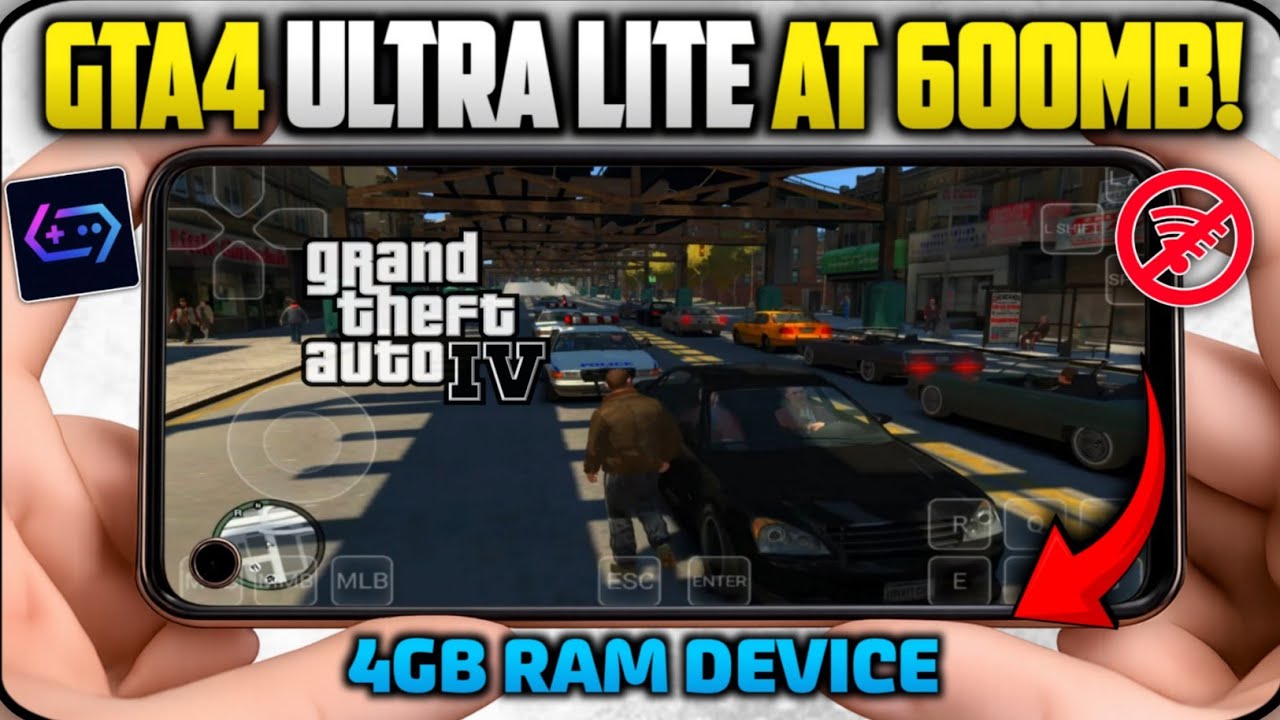 [600MB] GTA 4 Extremely Lite Version on Android 🔥 GameHub Emulator Full Setup (No Crash ✅)