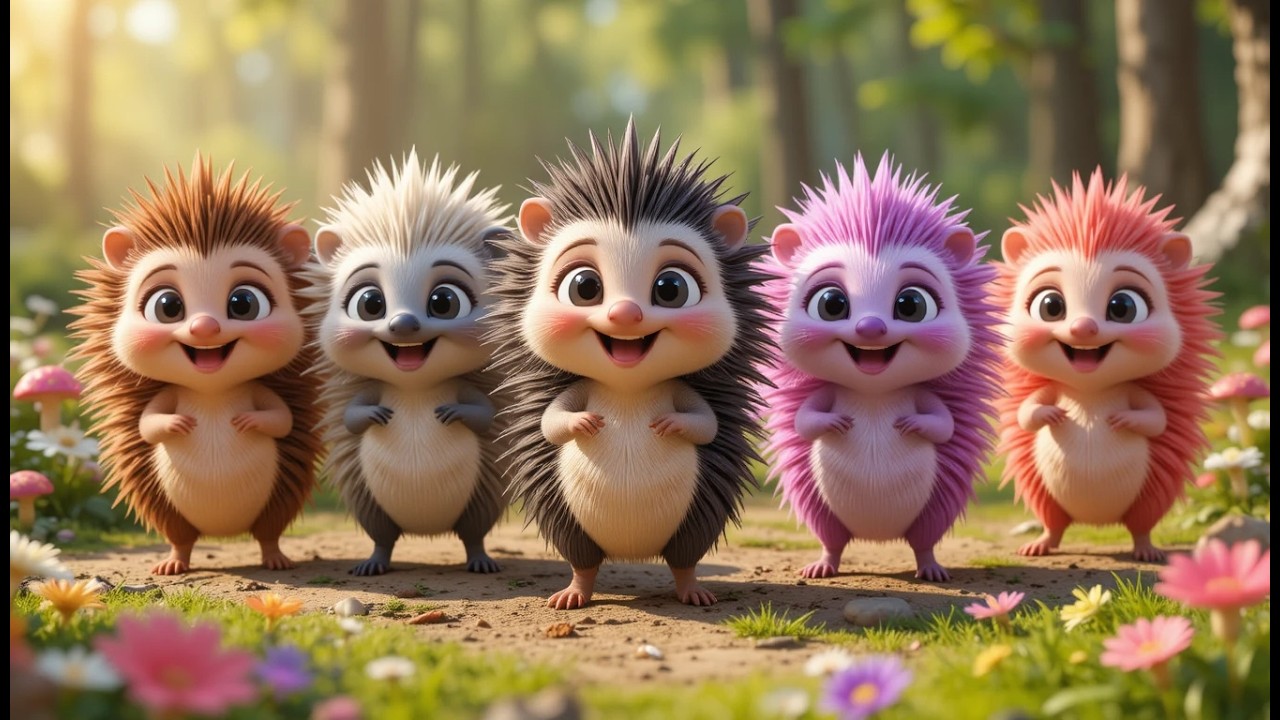 Five Little Porcupines Prickle Prickle Prick | Fun Animal Song & Kids Rhymes