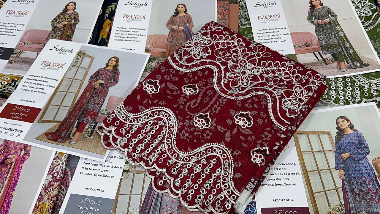 EID COLLECTION | CHIKANKARI BORING EMBROIDERED | SEHRISH BY FIZA NOOR | SUMMER COLLECTION 2026 |Sale