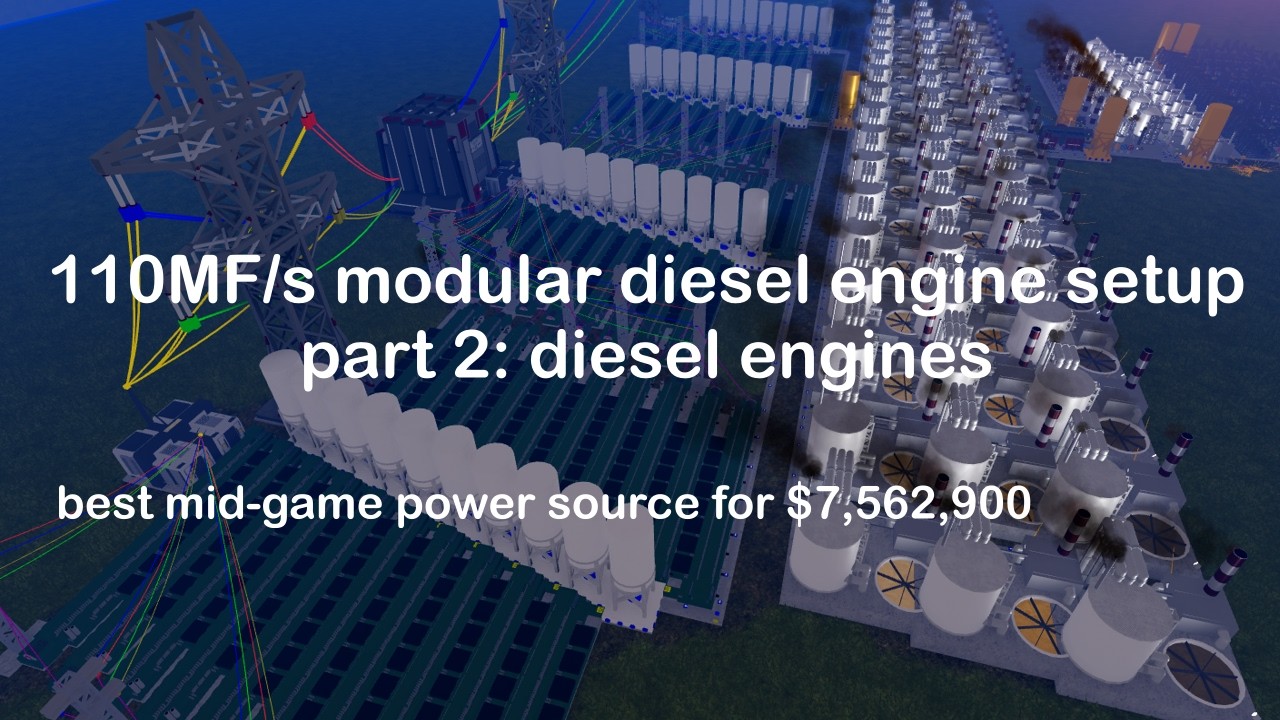 powerful modular diesel engine setup for mid-game part 2 | industrialist