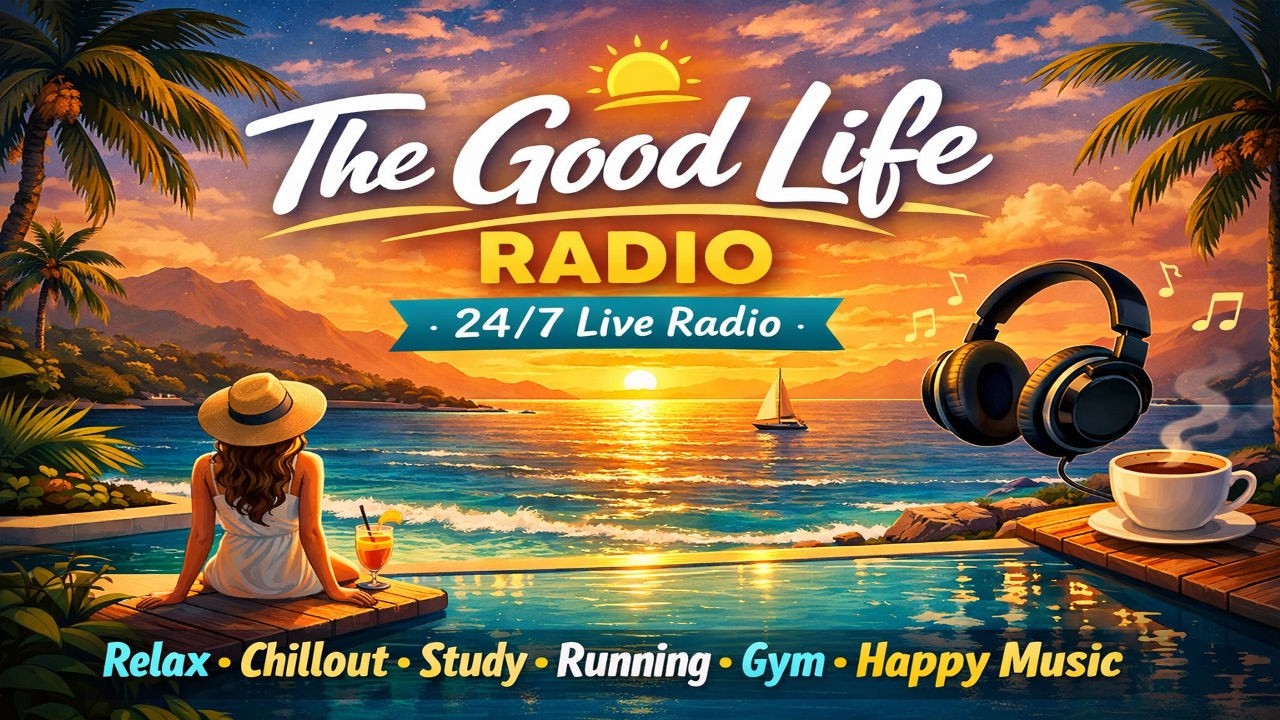 🌴 THE GOOD LIFE RADIO • 24/7 Live | Best Relax House, Chillout, Study, Running, Gym, Happy Music
