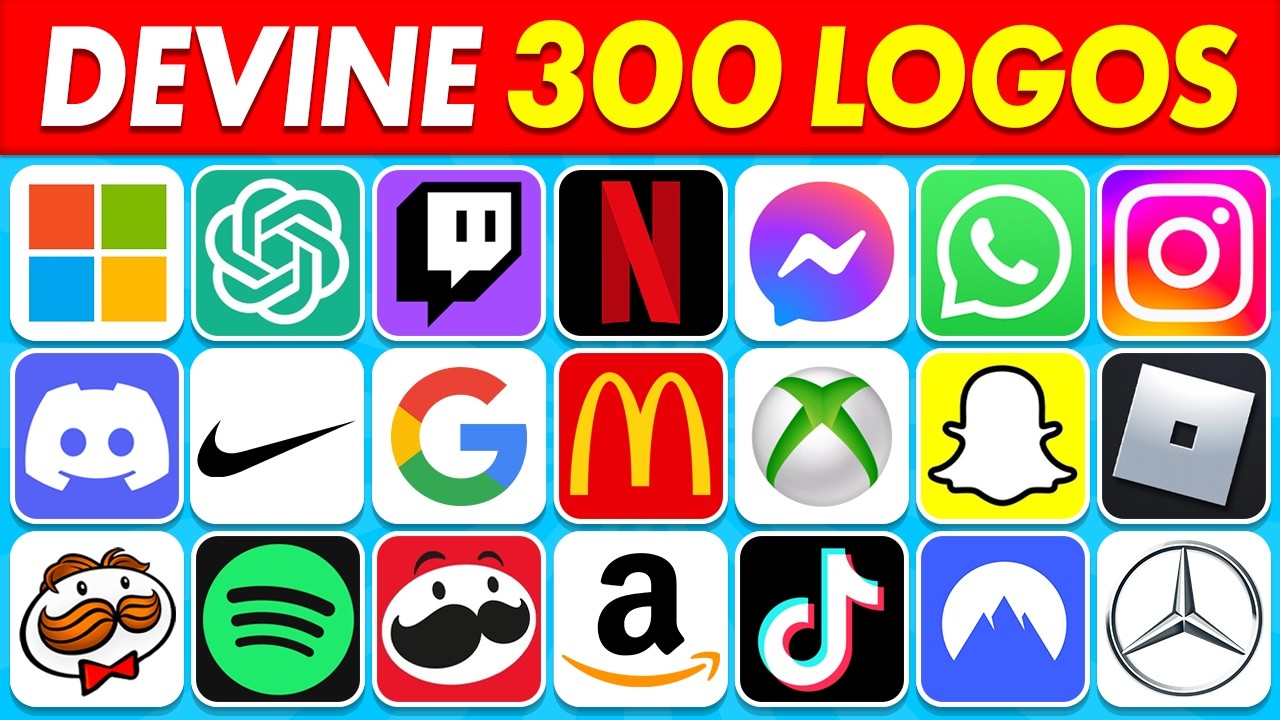 Devine 300 LOGOS en 3 SECONDES | Quiz Logos 2026