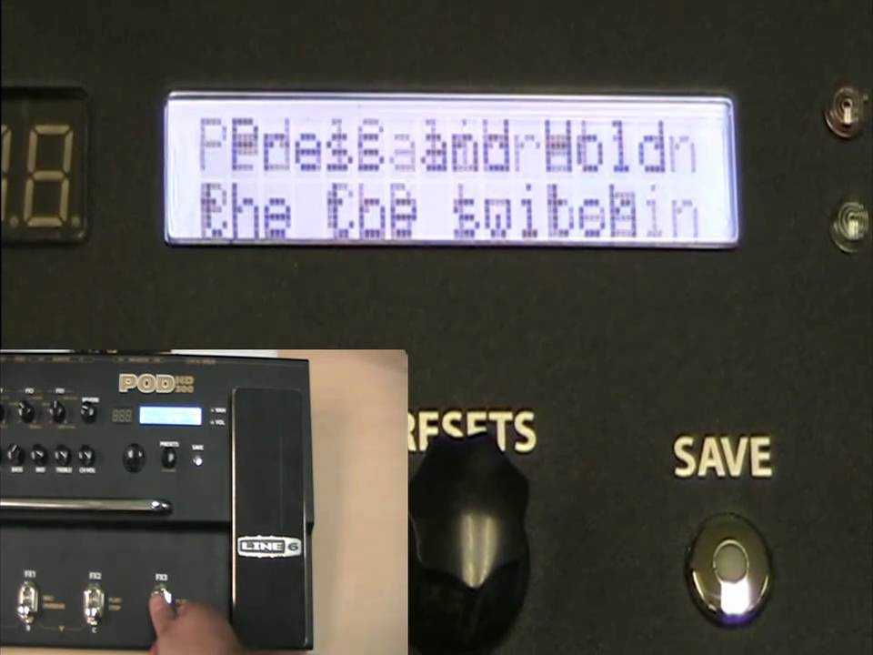 Calibrating the Expression Pedal on the POD HD300 / HD400