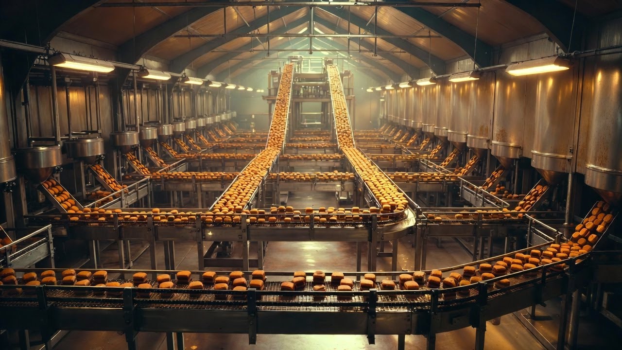 Mega Jaffa Cake Factory Process – How They Smash Out Millions Daily (Oddly Satisfying)