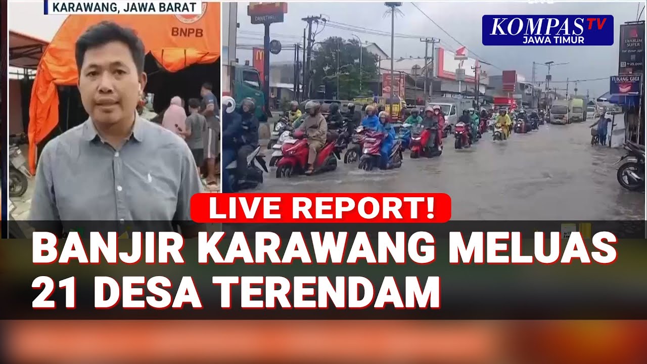 Kondisi Terkini Banjir Karawang Meluas, 21 Desa Terendam!