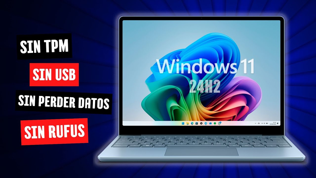 INSTALAR Windows 11 24H2 en PC NO compatible - METODO 2025 - Sin USB, Sin Perder Nada! 😱