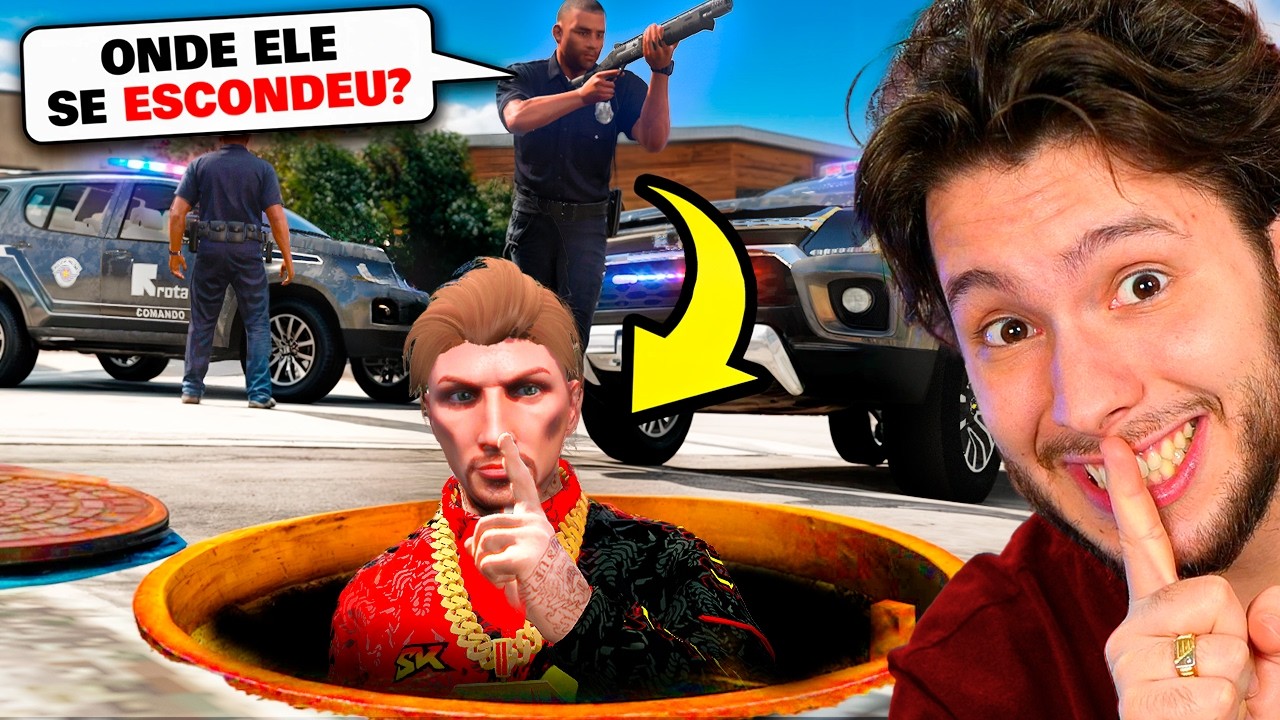 Dando FUGA em LUGARES SECRETOS no GTA 5 RP!!