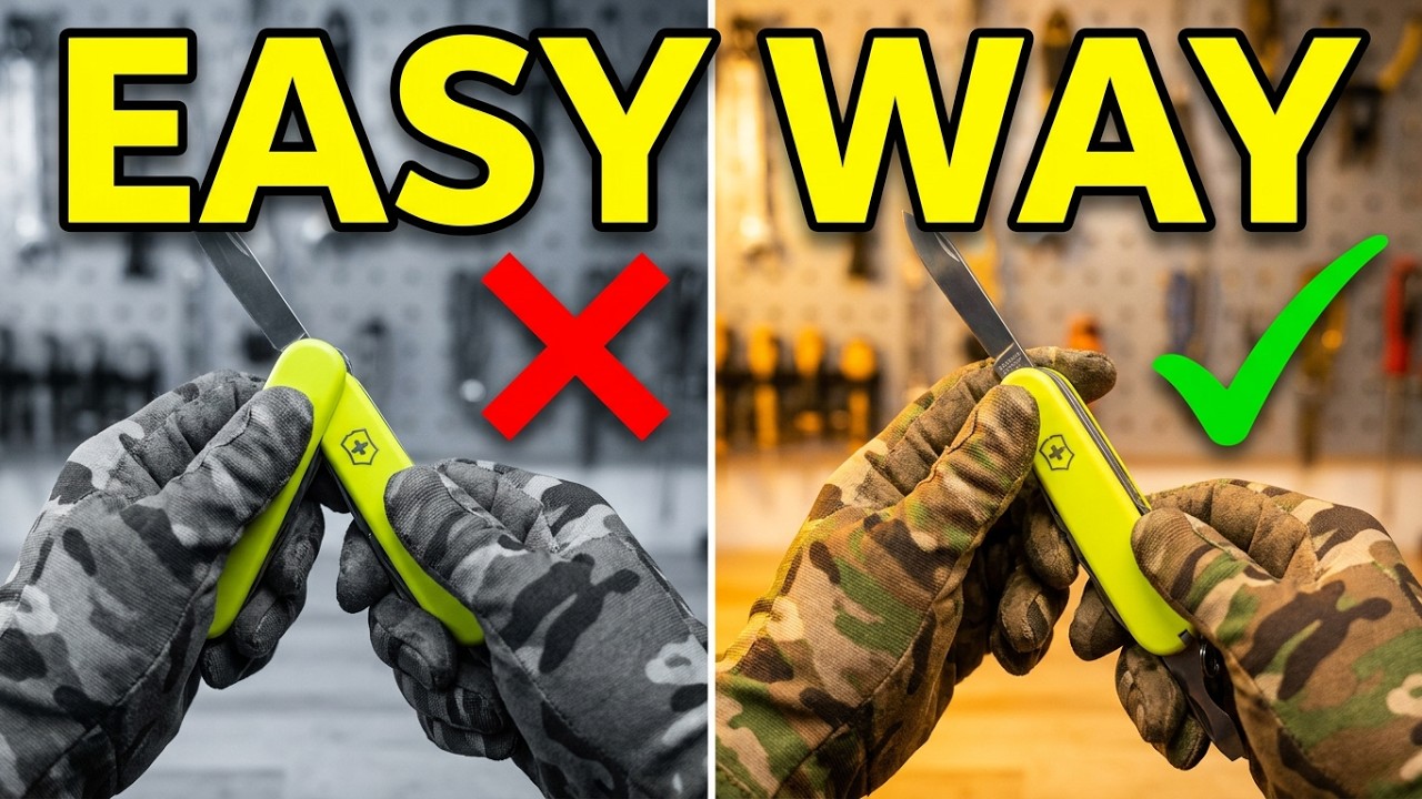 VICTORINOX RESCUE TOOL 0.8623.MWN :How to remove GlassBreaker without plier & WindScreen Saw easily!