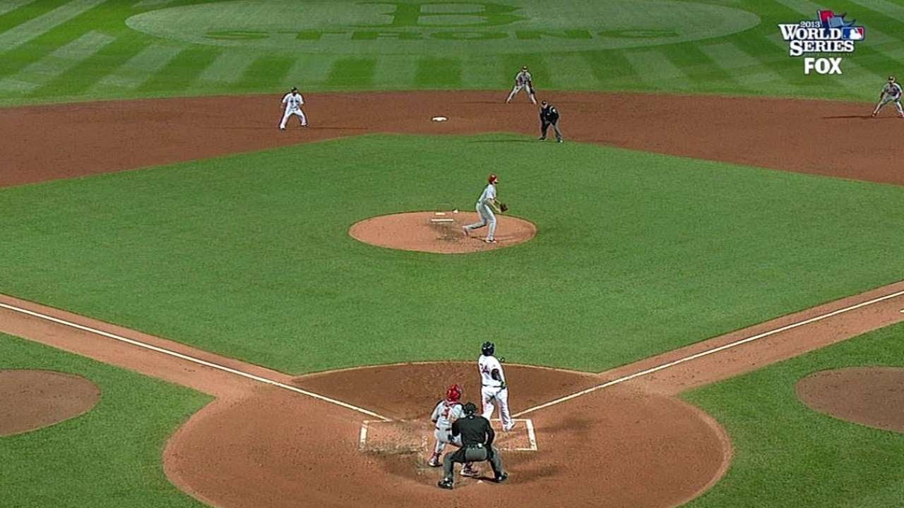 WS2013 Gm1: Carlos Beltran robs David Ortiz of a GRAND SLAM in the WORLD SERIES!