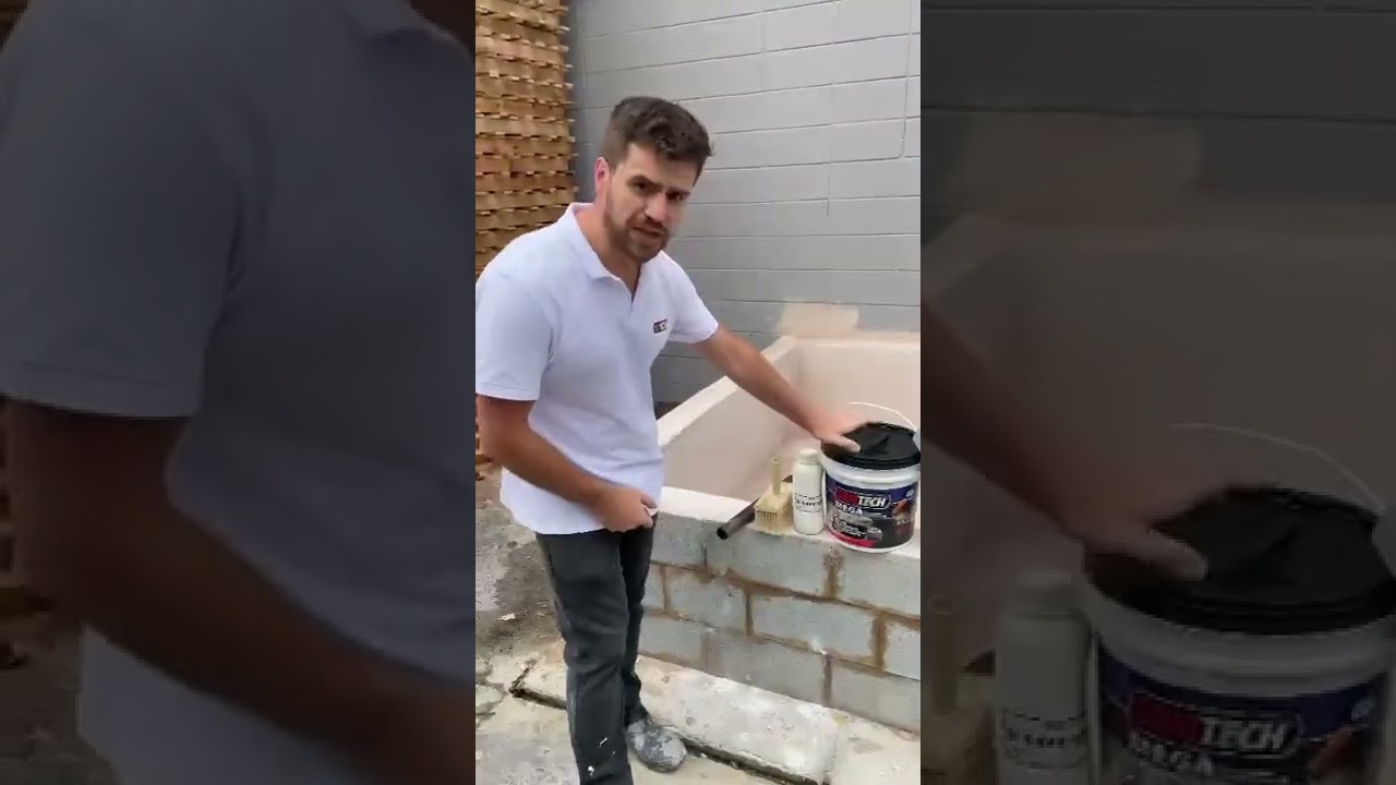 Bautech Poliureia - uma membrana impermeabilizante vendido em balde de 12 Kg.