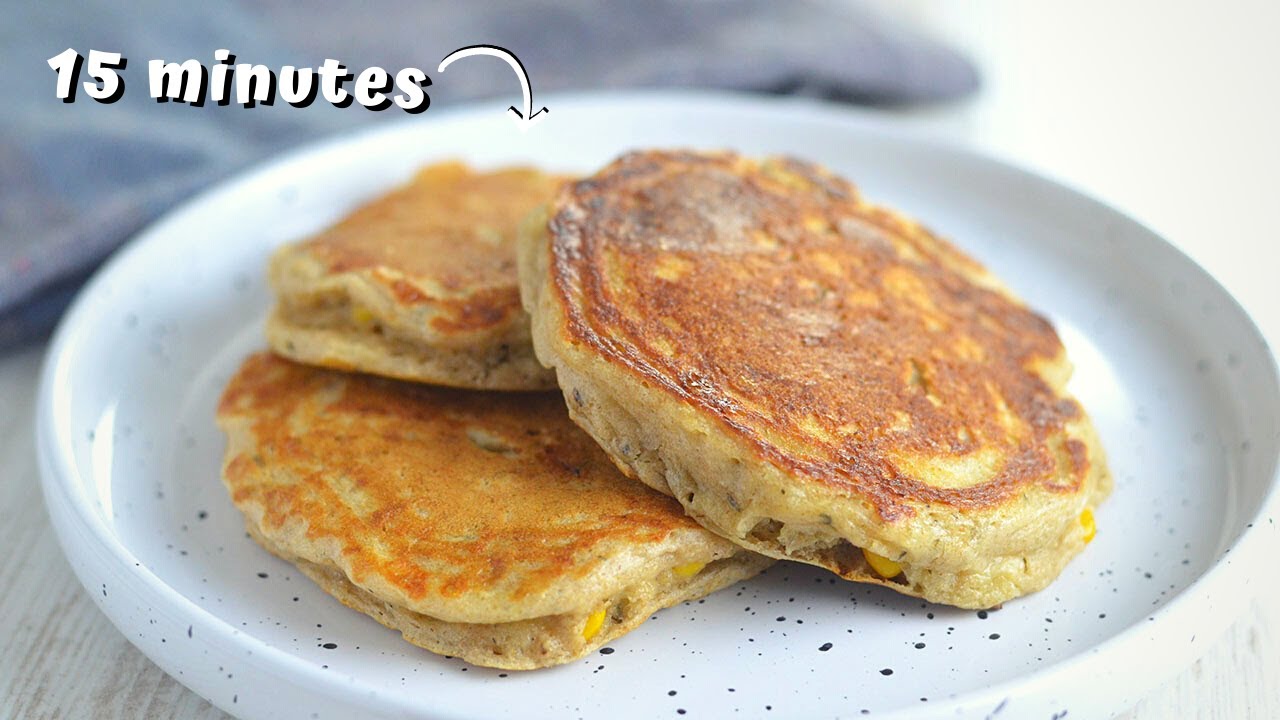SAVORY PANCAKES I can eat for breakfast, lunch or dinner (with Topping Ideas)
