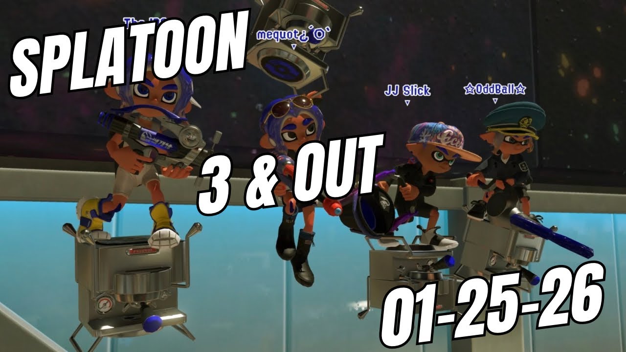 Sanic Speed! Splatoon 3 Gameplay, 3 & Out Session 01-25-26