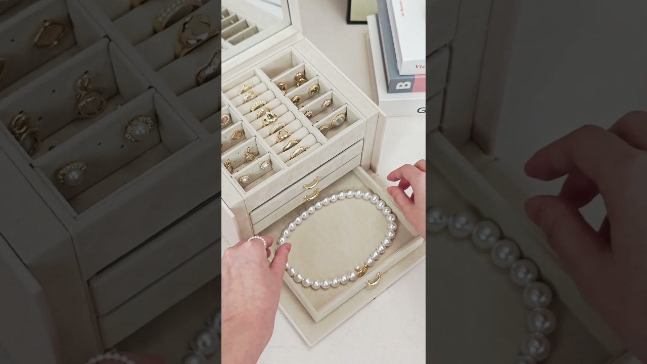 My jewelry collection - organize with me #jewelrybox #jewelry #luxury #accessories
