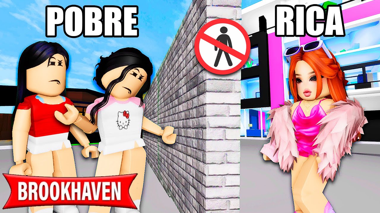 A MENINA RICA FEZ UM MURO QUE DIVIDIU O BROOKHAVEN | Historinhas Brookhaven RP | Roblox