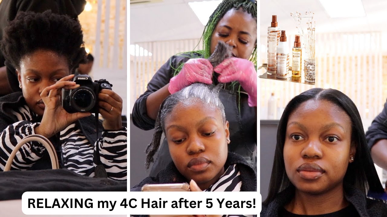 RELAXED my 4C HAIR After 5 years! | Mizani Hair Products