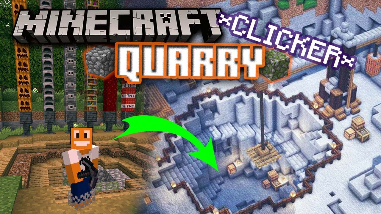 ODKRYŁEM Sekrety MINECRAFT QUARRY! *clicker*
