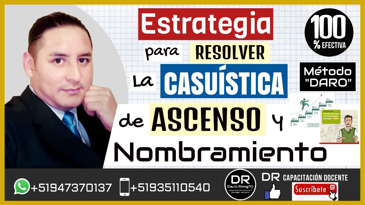 LA MEJOR ESTRATEGIA PARA LA CASUÍSTICA DE ASCENSO 2025 Y NOMBRAMIENTO